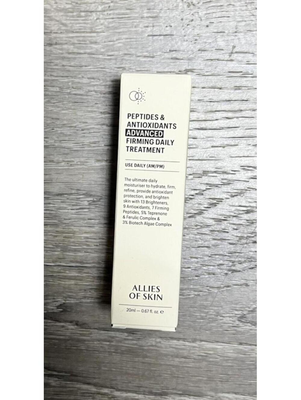 Allies of Skin Peptides & Antioxidants Advanced Firming Daily Treatment 20ml NIB